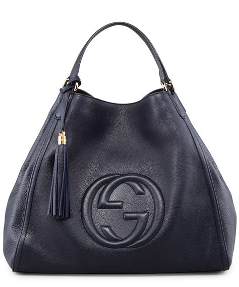 buy gucci oval shaped navy blue purse|Gucci accessory blue.